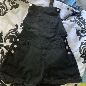 black overalls
